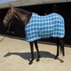 image 2 of Rhinegold Smart Tec Waffle Rug White | Colour: Navy/Red/White Check
Size: 4ft 6