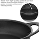 image 8 of Cast Iron Frying Pan, 24 cm Diameter, Cast Iron Skillet, Omlette Pan, Iron Frypan, Black