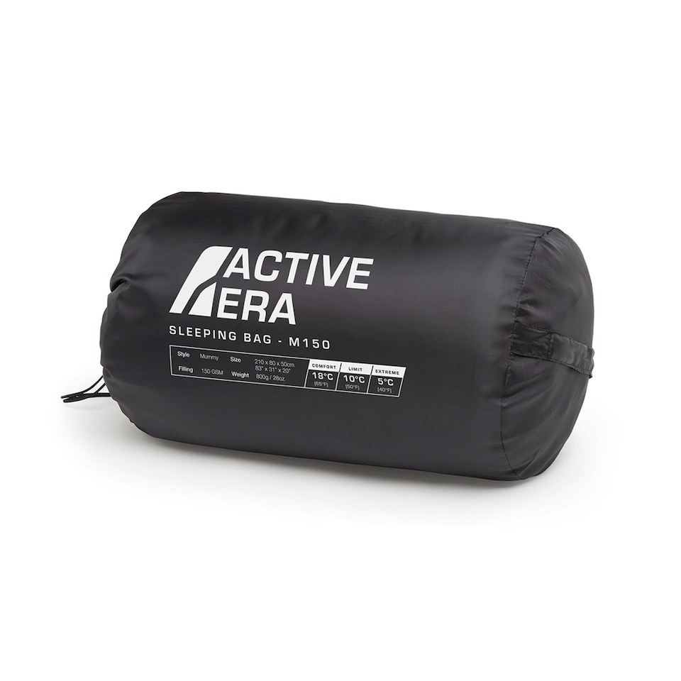 image 1 of Active Era Premium Lightweight Mummy Sleeping Bag 150 GSM 2 Seasons
