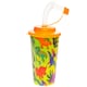 image 1 of Dinosaur 3D Cup With Straw and Lid