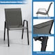image 4 of Alivio 5 Piece Outdoor Patio Dining Table Set, Modern Metal Garden Furniture with 4 Chairs for Backyard, Terrace & Balcony