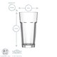 image 3 of LAV Aras Highball Glasses - 360ml - Clear - Pack of 6 Clear