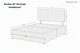 image 5 of Sloomy Alabama Armour Coniston Divan Bed Base No Drawers With 26 Inch Strutted Headboard | Grey | Armour | Double | 1