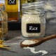 image 4 of Bormioli Rocco Lavagna Glass Storage Jars with Labels - 750ml - Pack of 6