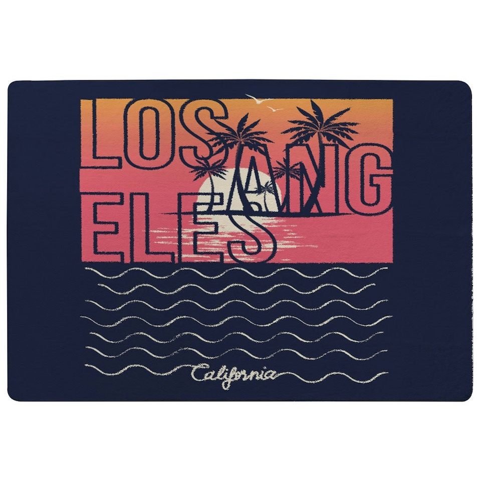 image 1 of Los Angeles Sunset (Rug) Multi | Medium: 80x150cm
