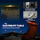 image 3 of Outsunny 50,000 BTU Rattan Fire Pits for Garden, Fire Pit Table
