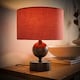 image 3 of ValueLights Anthony Candlestick Table Lamp with Rust Shade | Black