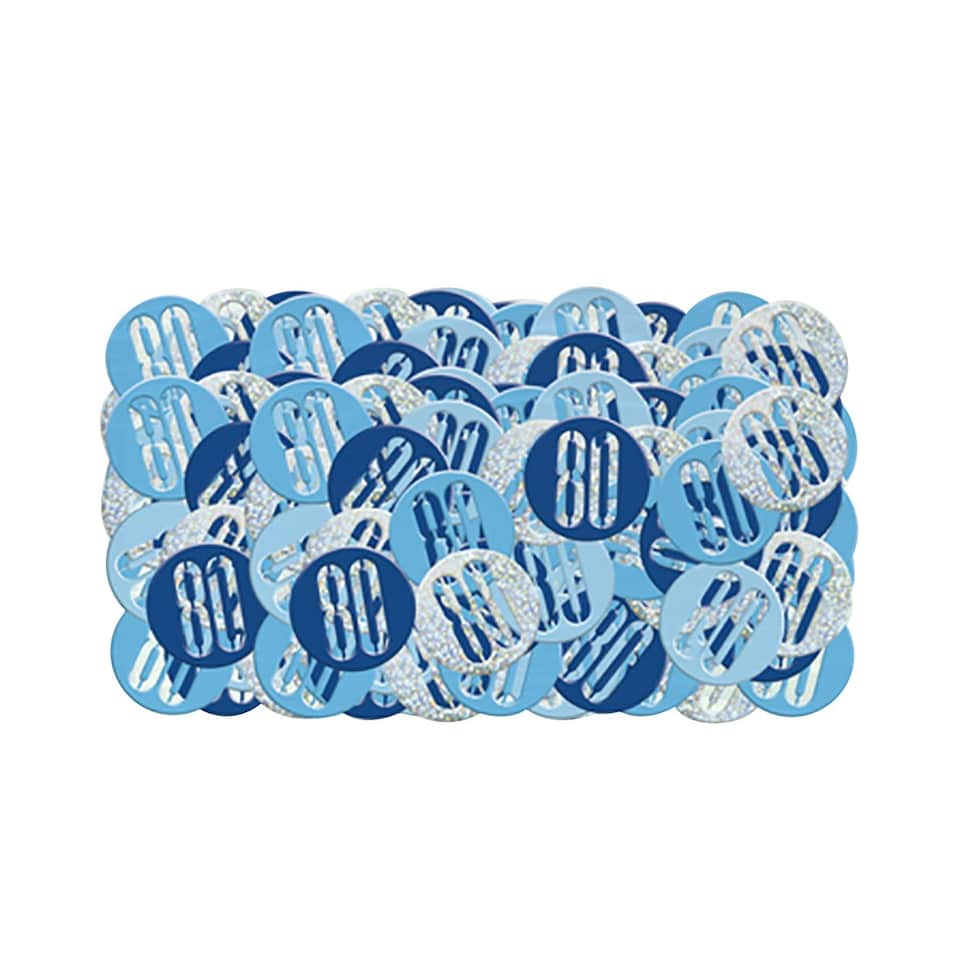 image 1 of Unique Party Glitz Foil Confetti - Blue - 90
