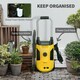 image 6 of Outsunny 1800W Power Washer 150 Bar Pressure with Adjustable Nozzle, Yellow