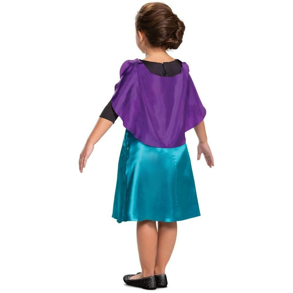 image 1 of Frozen II Girls Basic Plus Anna Queen Costume Set - Gold/Turquoise/Purple - 3-4 Years
