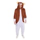 image 1 of Gremlins Unisex Adult Deluxe Gizmo Costume | Brown | Brown/White | L | 1