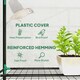 image 3 of Outsunny 3 Tier Lean-to Mini Greenhouse with Plastic Cover, Clear