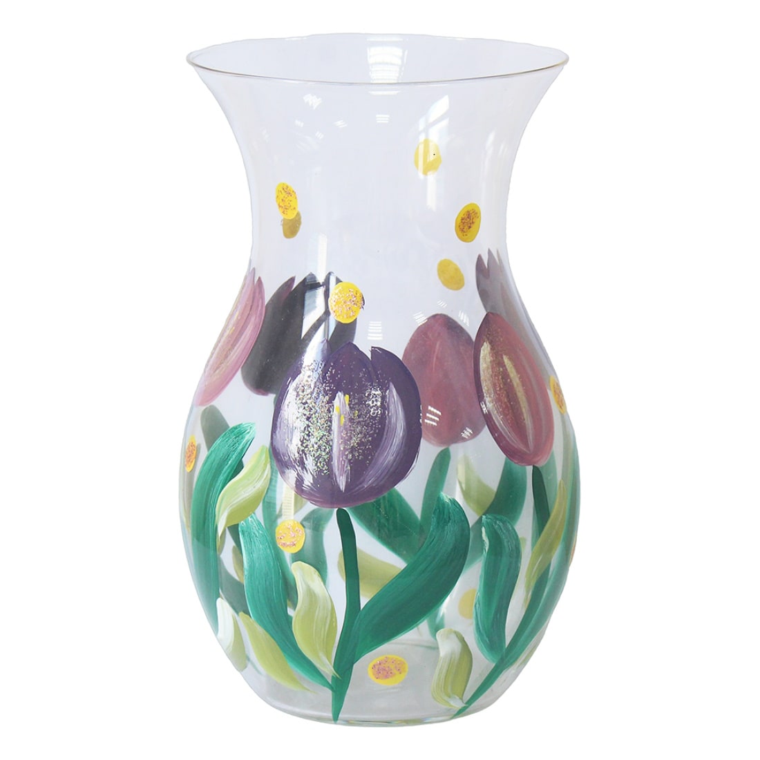 Lesser & Pavey Lynsey Johnstone Tulips Hand Painted Vase