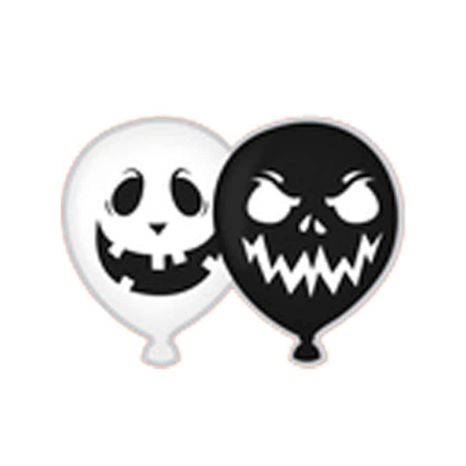 Assorted Halloween Faces Latex Balloons 27cm / 11 in - Pack of 10
