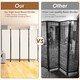 image 6 of COSTWAY 4 Panel 173cm Room Divider Folding Fabric Privacy Screen Wall Divider Indoor