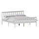 image 10 of Vida Designs Milan King Size Wooden Bed, High Foot, White & Pine & Gel Memory Foam Pocket Spring Mattress, King