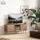 image 2 of HOMCOM TV Cabinet Stand Unit for TVs up to 50  Flat Screen with Foldable Drawers and Shelves, Entertainment Centre for Living Room, Bedroom Brown