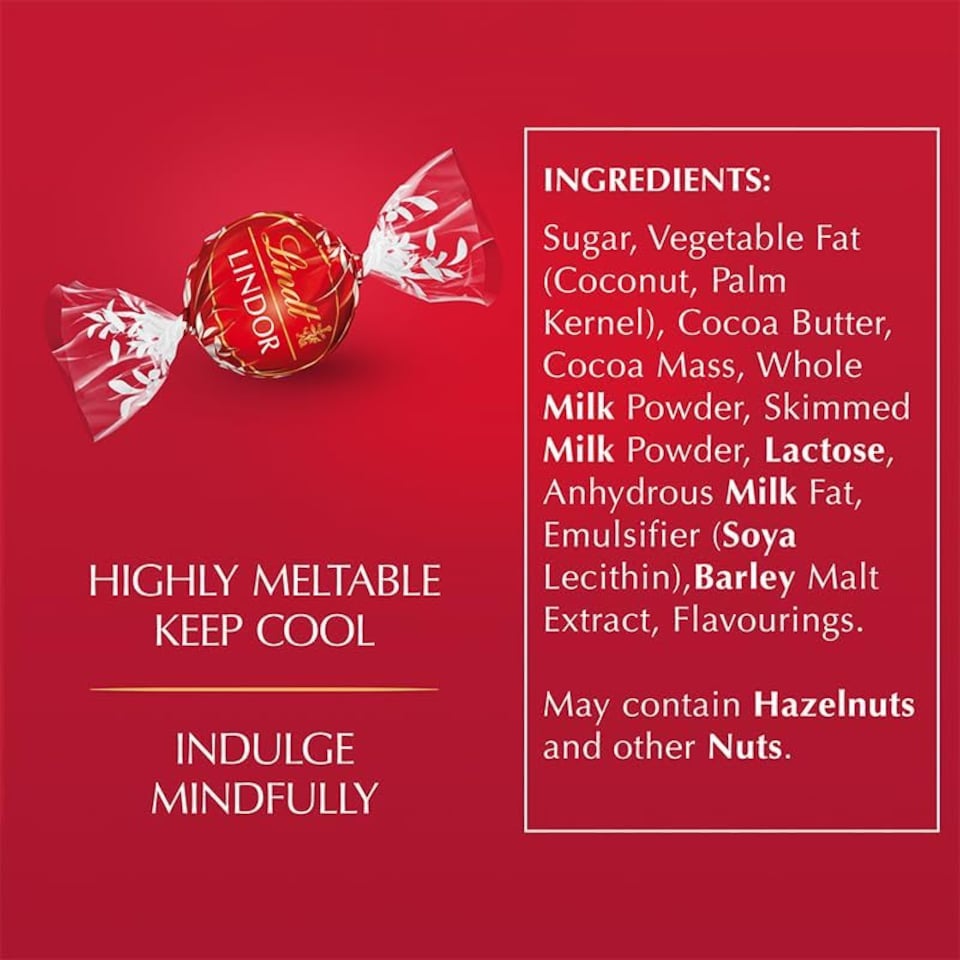 image 1 of Lindt Lindor Milk Chocolate Truffles – 1kg Bag (Approx. 80 Balls) – Smooth Filling – Halloween Treat, Christmas, Gift, Birthday, Congratulations