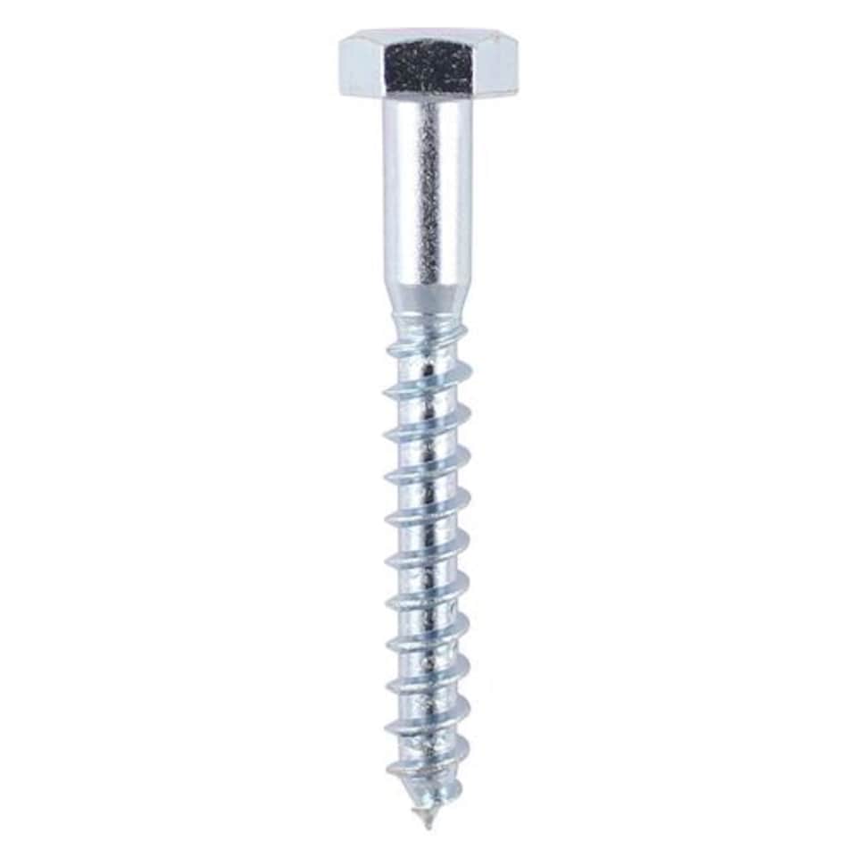 image 1 of Timco - Coach Screws - Hex - Zinc (Size 6.0 x 75 - 100 Pieces)