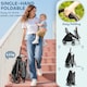 image 4 of AIYAPLAY Baby Stroller, Foldable Travel Pushchair with Adjustable Seat, 5-Point Harness, Canopy, All Wheels Suspension, Storage Basket, 6.3kg Lightweight & Compact, from Birth to 3 Years | Grey