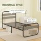 image 4 of HOMCOM 3ft Metal Platform Single Bed Frame with Under Bed Storage