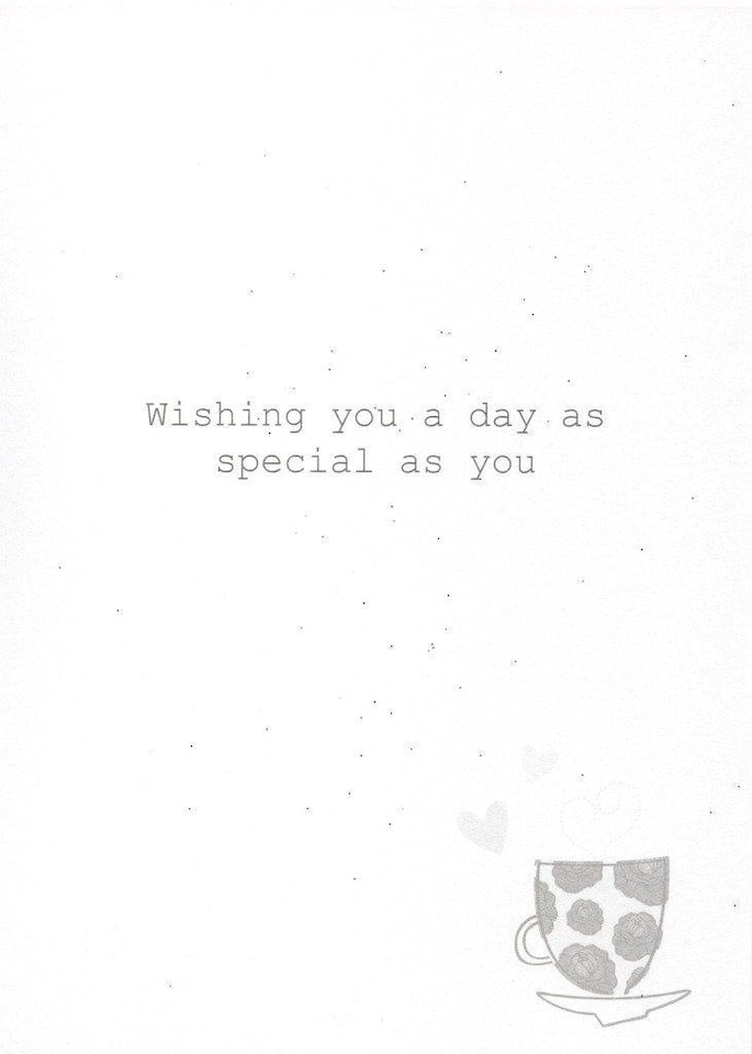 image 1 of Wonderful Wife Birthday Greeting Card Second Nature Cards Flittered Glitter