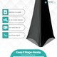 image 3 of Triple Sided Stretch Tripod Speaker DJ Stand Cover with Loop - 10pcs