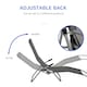 image 4 of Outsunny Set of 2 Outdoor Recliner Lounge Chairs Adjustable Backrest
