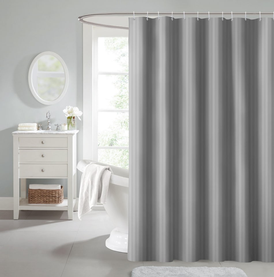 image 1 of Velosso Stripe Shower Curtains