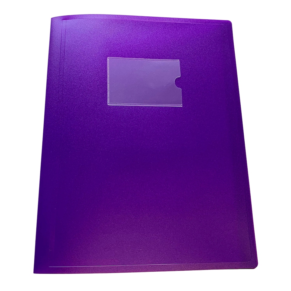 image 1 of A4 Purple Flexible Cover 10 Pocket Display Book