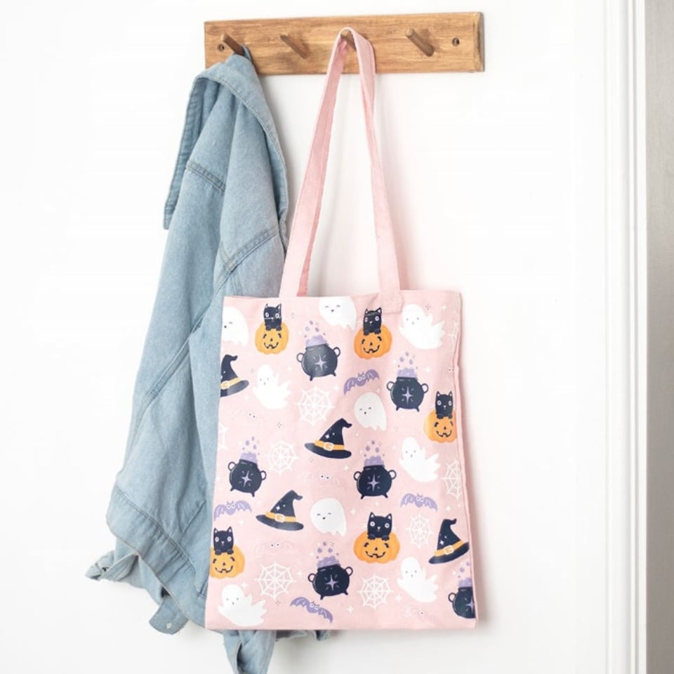 image 1 of Halloween Print Tote Bag
