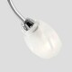 image 2 of ValueLights Modern Chrome 3 Way Ceiling Light With Frosted Glass Shades