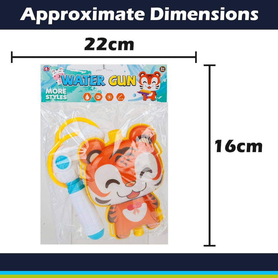 image 1 of vfm-estore Animal Backpack Water Gun Pistol - Compact 16cm x 22cm