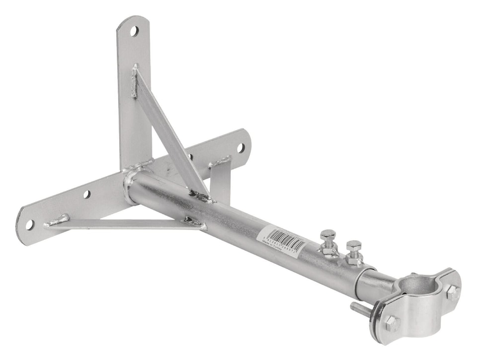 image 1 of Nedis Steel TV Aerial Mast Pole Wall Facia Loft Mount Adjustable 550mm 32-42mm