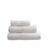 image 1 of Martex 600gsm Turkish Cotton Towel With Linen Blend Insert Border White Hand Towel (pack of 2) White
