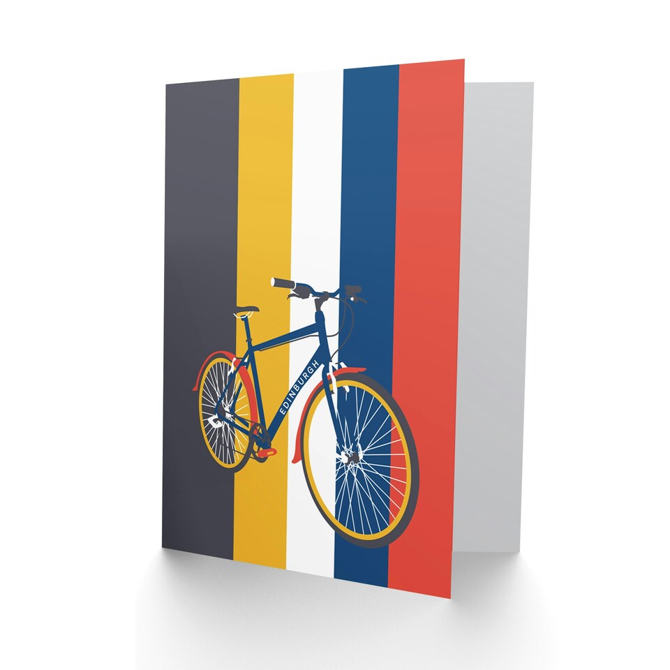 image 1 of Edinburgh Transport Bicycle Art Card