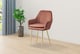 image 7 of MOF Dining chair Armchair with Armrest & Backrest Upholstered seat with Metal legs T05 Grey