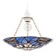 image 1 of Lavender Light Purple Dragonfly Tiffany Glass Easy Fit Pendant Shade