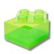 image 4 of LEGO Storage Brick 4 Stud - Translucent Light Green