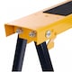 image 4 of 2x Saw DIY Garage Work Bench Carpentry Building Trestles Load 100KG | Yellow