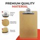 image 7 of Janrax Foolscap MDF Clipboard with Butterfly Clip (A4 Plus)