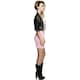 image 4 of Fever Womens/Ladies 80s Rocker Diva Costume Set - Pink/Black - M M