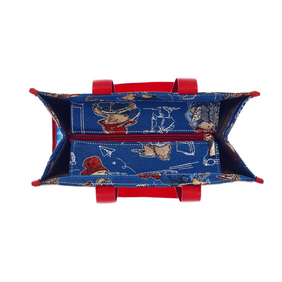 image 1 of Signare Tapestry Paddington Bear Shopper Bag Blue