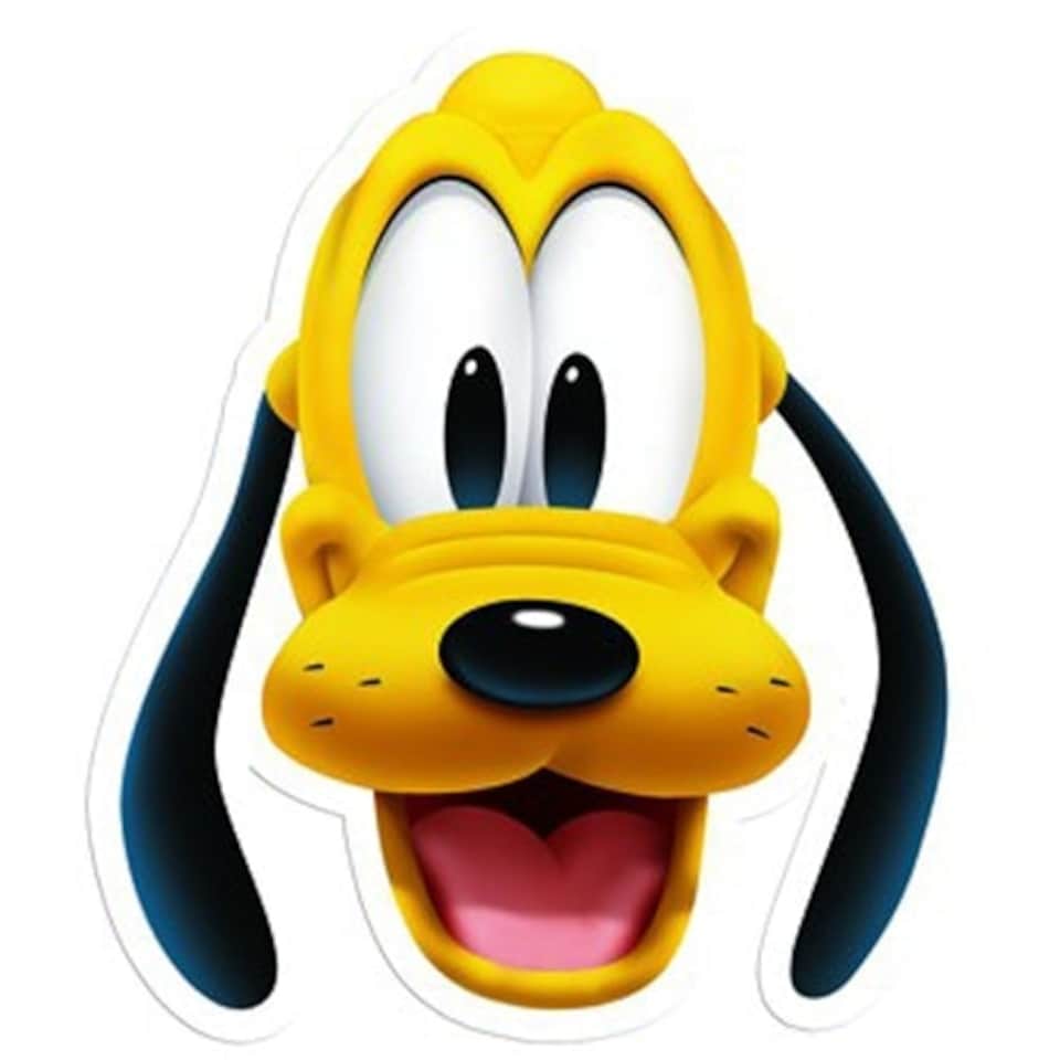 Disney Pluto Cardboard Face Mask