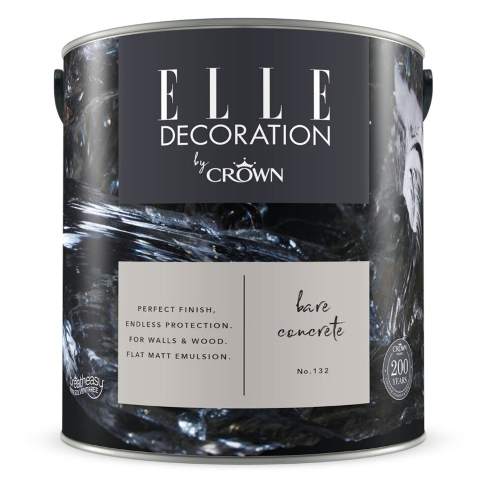 image 1 of Elle (Crown) Flat Matt Bare Concrete (132) 2.5L