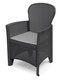 image 3 of Plastic Anthracite Garden Table Chair Set | Black | 3