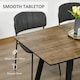 image 4 of HOMCOM Extendable Dining Table Rectangular Wood Effect Tabletop