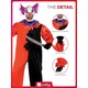 image 3 of Scary Bo Bo the Clown Cirque Sinister Fancy Dress Costume Adult Mens Extra Large