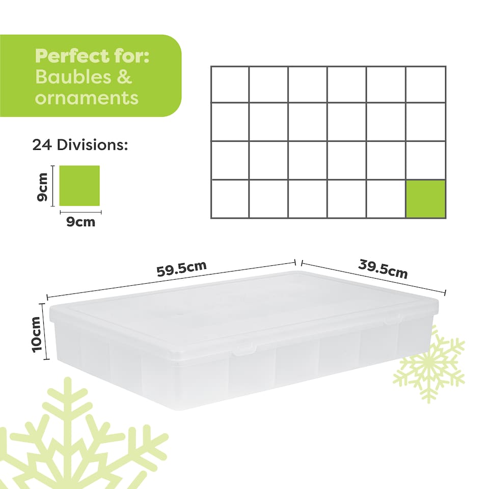 image 1 of Wham Festive 4-Piece Christmas Storage Set | Clear