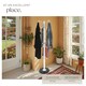 image 4 of Coat Stand - 16 hooks, with umbrella and bag holder | White | white | One Size | 1